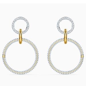 Stone Hoop Earrings - Swarovski